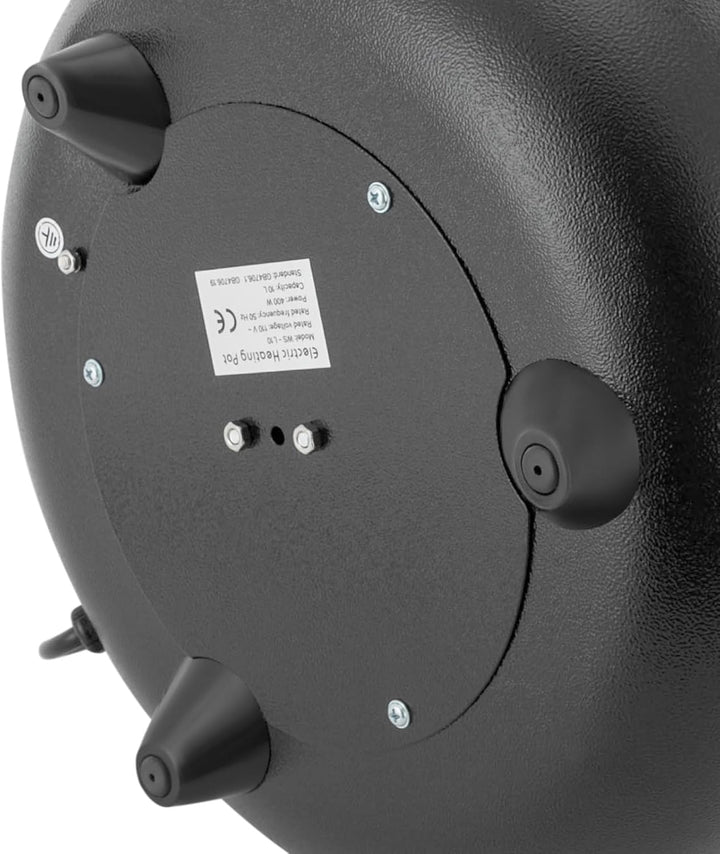 10L Elektrischer Kochtopf, Suppentopf, Gulaschkanone, 35-80°C Temperaturregelung, Wärmebehälter, mit