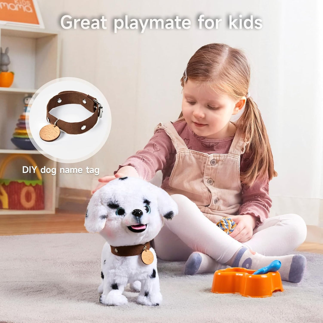 OR OR TU Hund Spielzeug Plüschwelpe Elektronische Haustiere mit Ferngesteuerter, der Läuft und Bellt