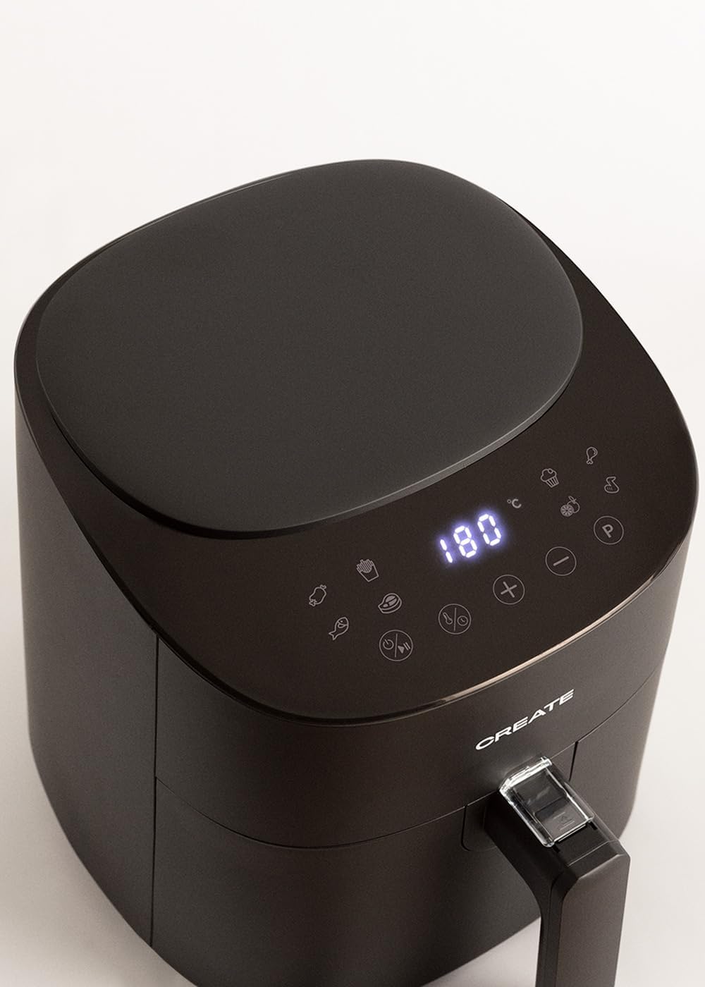 CREATE/FRYER AIR PRO COMPACT/Heissluftfritteuse 3.5L Schwarz / 8 Programme, Display, praktisch, leic