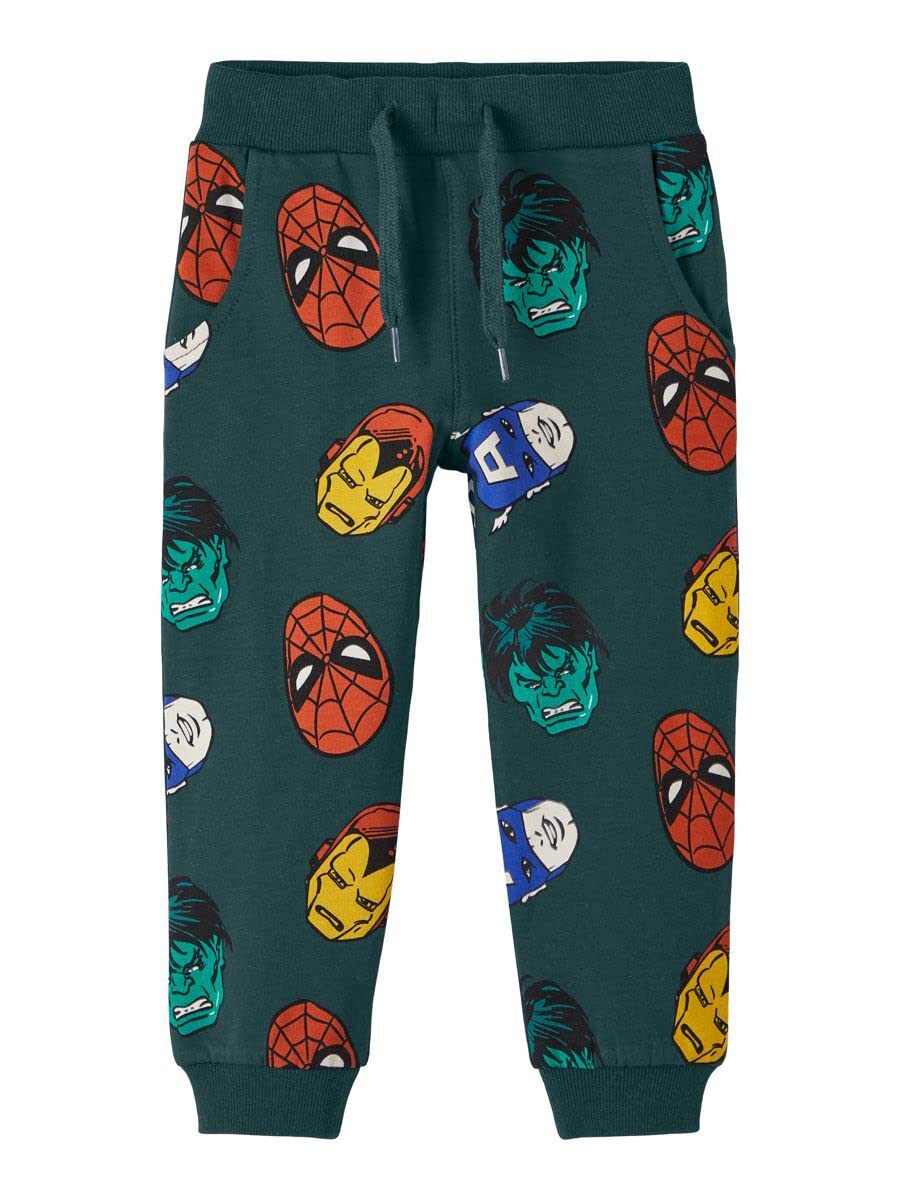NAME IT Jungen Nmmniks Marvel SWE Pants Bru Mar Hose, Sea Moss