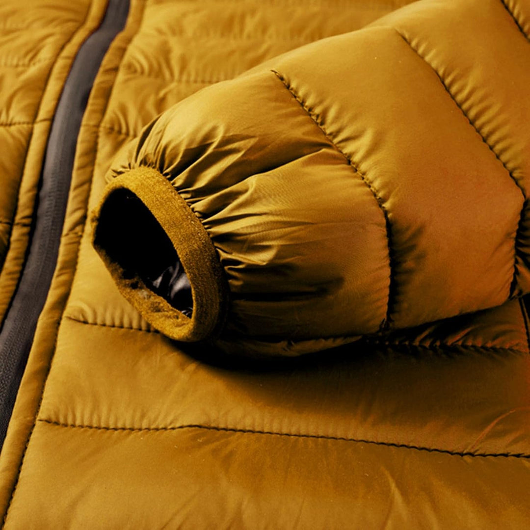 Celucke Steppjacke Leicht Daunenjacke Herren Wasserdicht Oversize Winterjacke Stehkragen Übergangsja