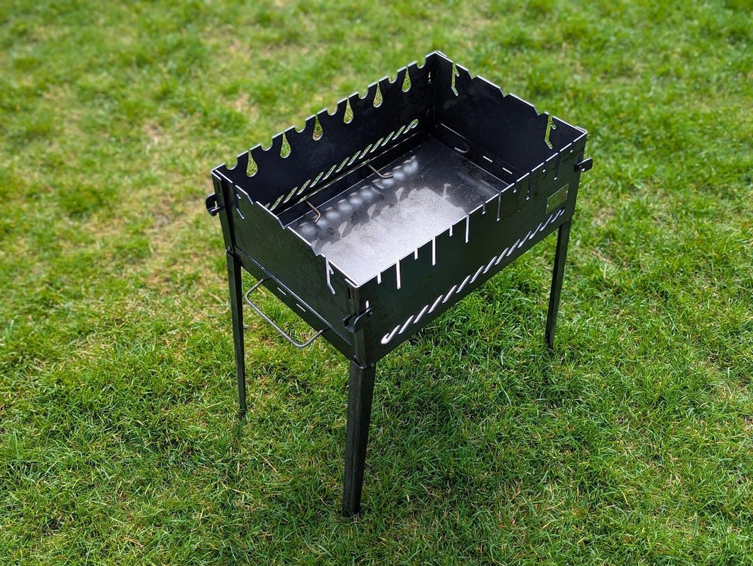 Grill Mangal Schaschlikgrill Campinggrill Tragbargrill (6 Spiesse), 6 Spieße