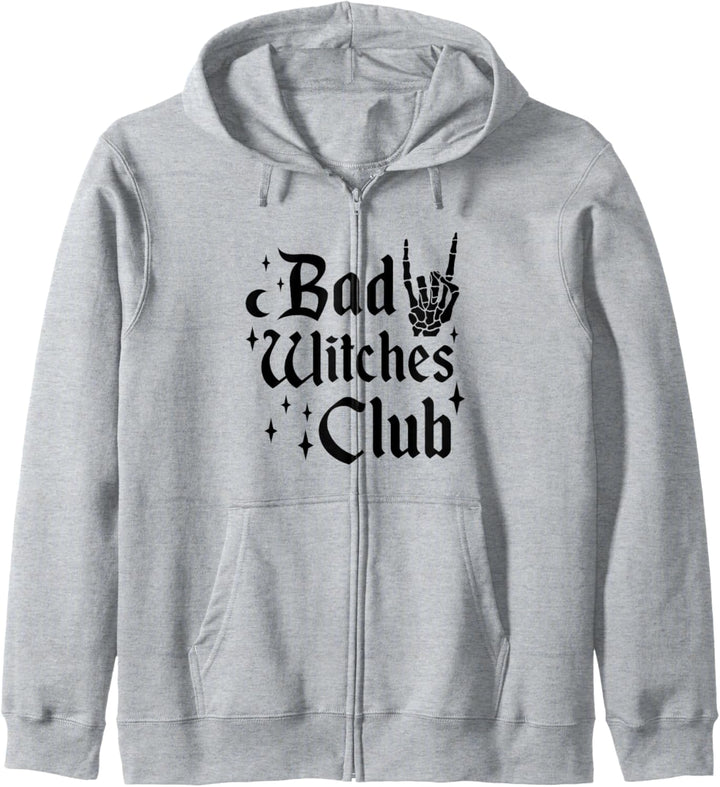 Bad Witches Club Mädchen Hexe Halloween Kostüm Hexerei Kapuzenjacke