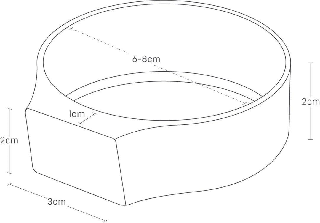 Yamazaki 1309 Tower Magnetisches Silikon-Band, schwarz, Silikon/Magnet, minimalistisch, 6,2 x 7,1 x