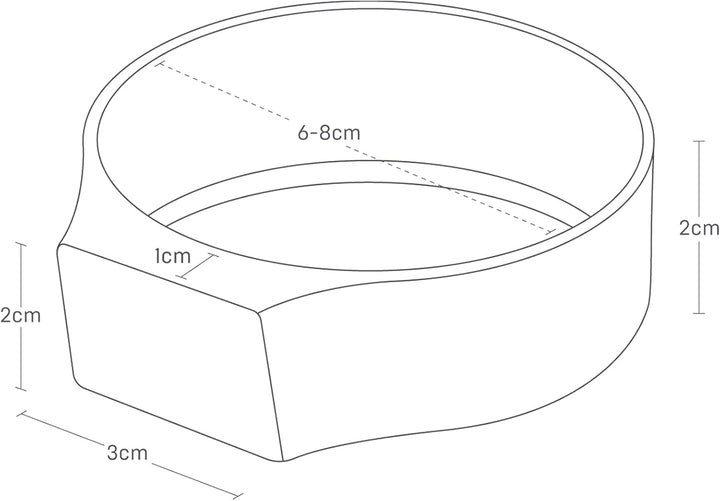 Yamazaki 1309 Tower Magnetisches Silikon-Band, schwarz, Silikon/Magnet, minimalistisch, 6,2 x 7,1 x