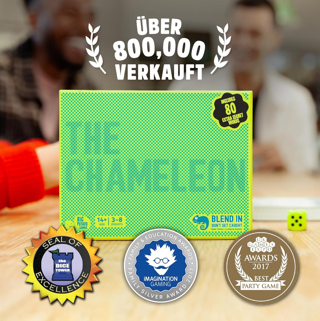 Big Potato The Chameleon – Das Bluff-Brettspiel für Familien & Partys – Enthüllt den Verräter! | Für