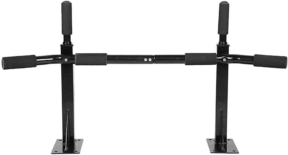 OcioDual Klimmzugstange für die Wand, Pull Up Klimmzugstange, bis 350 kg, Schwarz, Fitnessstudio für