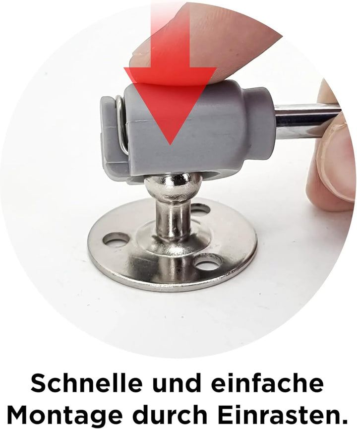 Stolmet Gasdruckfeder Gasdruckdämpfer 60N 10 Stück Komplettset Mit Befestigungselementen Möbel Dämpf