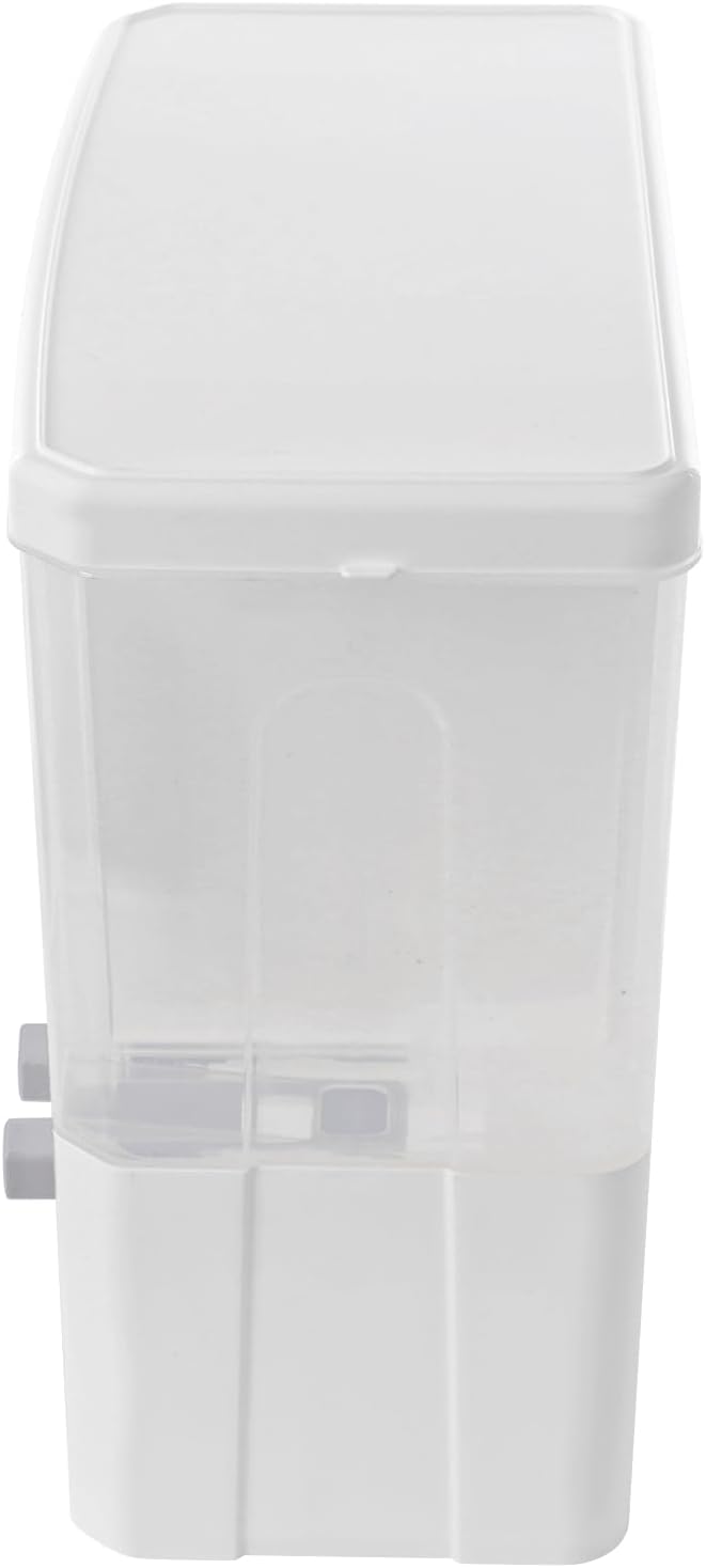 Reis Dispenser transparent 15kg Getreidedispenser 5 Fächer Reisbehälter mit Messbecher Reisspeicher