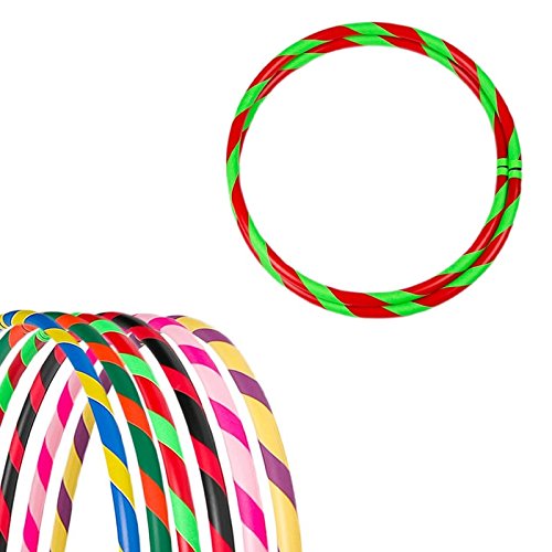 Hula-Hoop-Reifen, faltbar, Ø 90/95/100 cm Rot-Grün Ø90cm, Rot-Grün Ø90cm