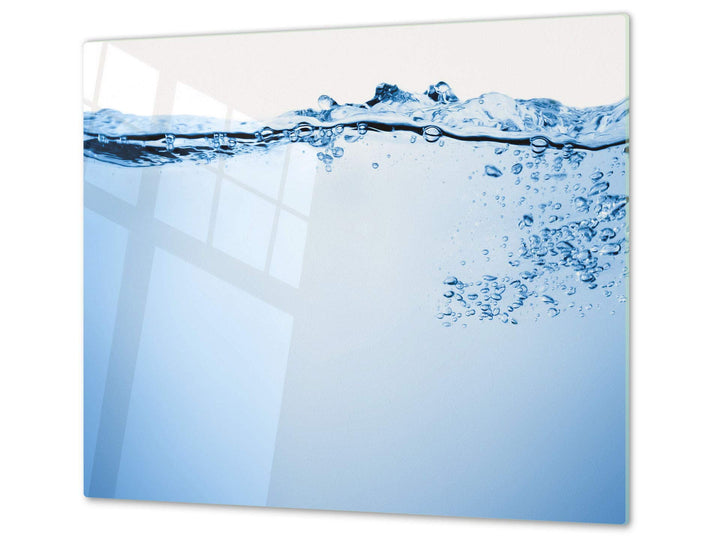 Küchenbrett aus Hartglas und Induktionskochplattenabdeckung – Schneideplatten SINGLE mit 60 x 52 cm