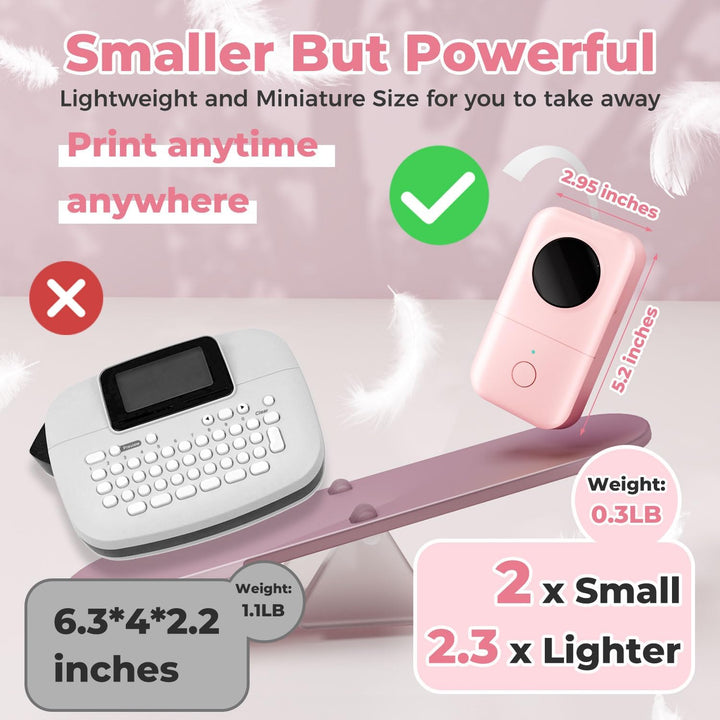 Phomemo D30 Tragbarer Etikettendrucker,Bluetooth Etikettendrucker,Thermoetikettenmaschine, Aufkleber