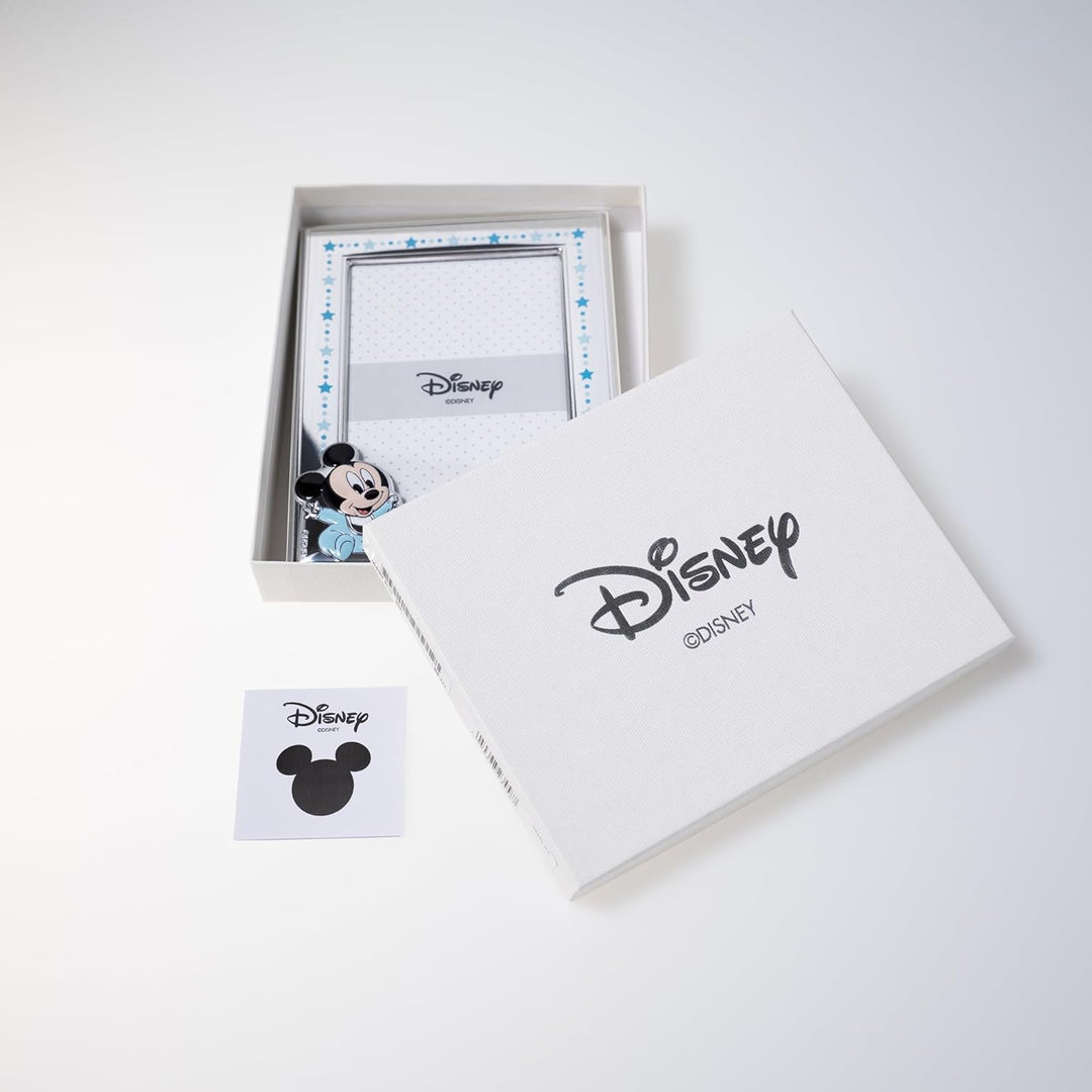 VALENTI & CO. Disney Baby - Mickey - Bilderrahmen in Silber für Kinder, Geschenkidee für Taufe, Gebu