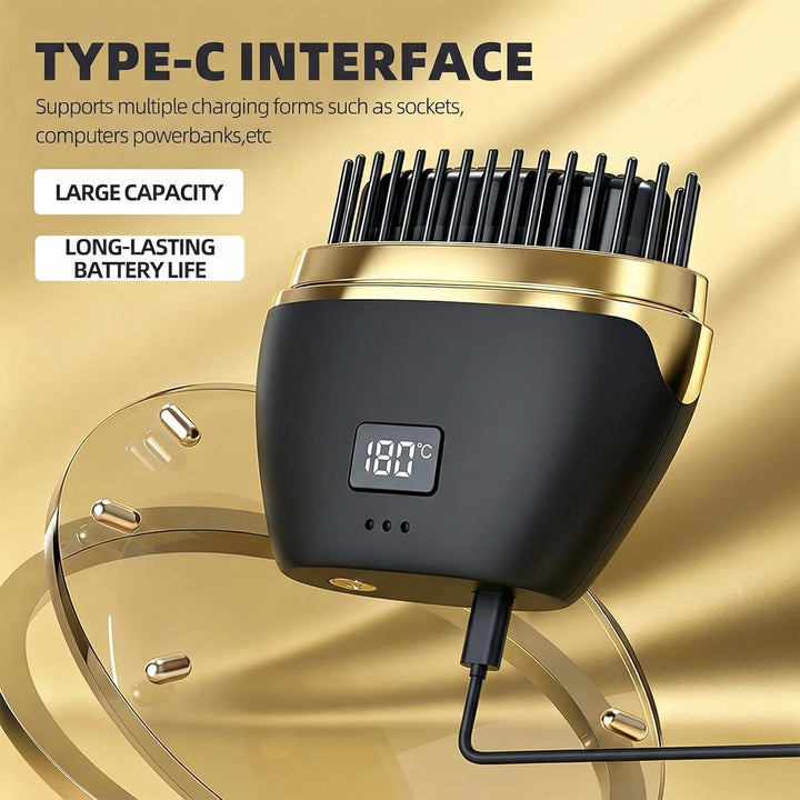 Mini Glätteisen Kabellos 2026 Neu, 2-in-1 Mini Haarglätter, USB-Wiederaufladbare Tragbare Hair Strai