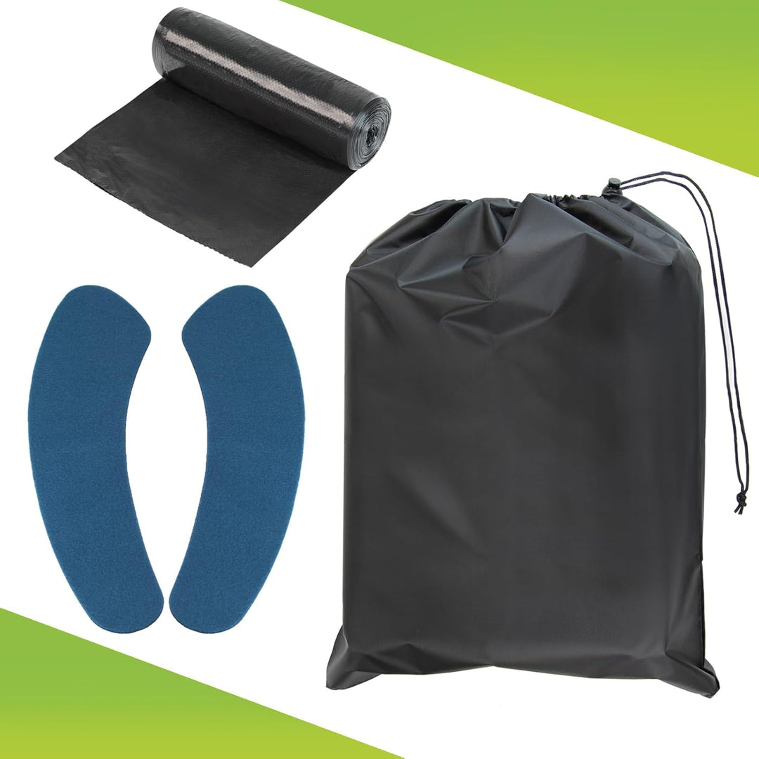 Montafox Faltbare Campingtoilette max 150 kg Mobile Toilette WC Klapptoilette Trockentoilette 12 Toi
