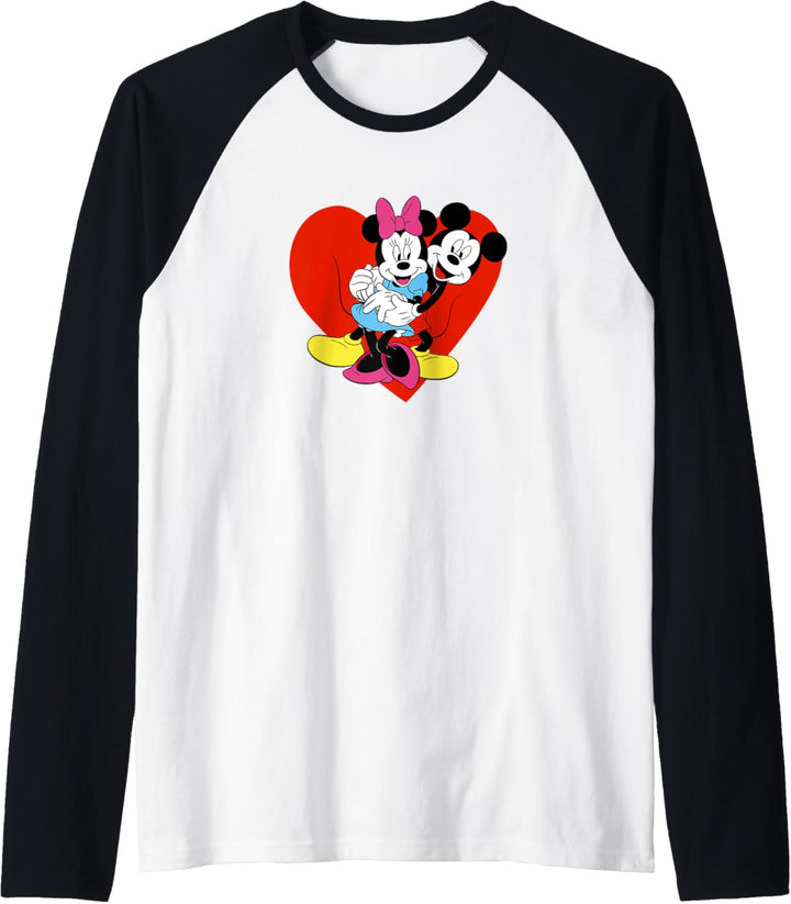 Disney Mickey & Friends Valentinstag Mickey & Minnie Love Raglan