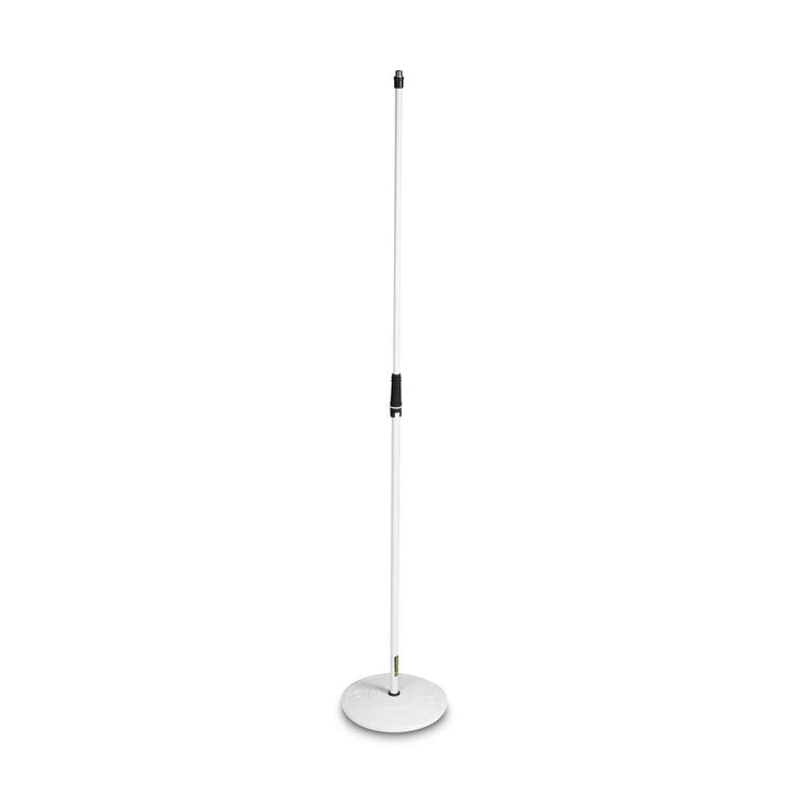 Gravity MS 23 W - Mikrofonständer, gerade, mit Tellerfuss, weiss