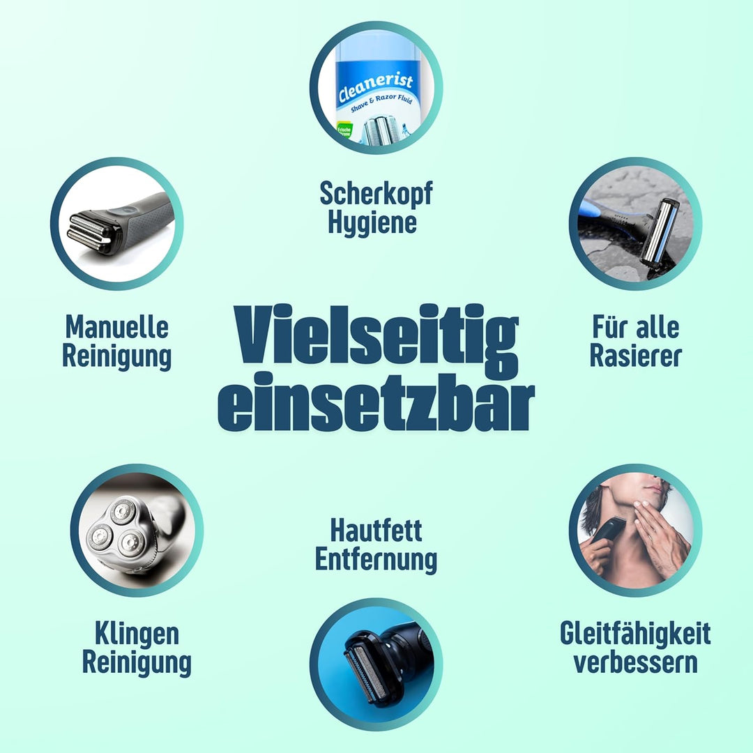 6x1 LiterCleanerist NEU !! "Mit Zitronenduft" Scherkopfreiniger zum Nachfüllen geeignet für die Rasi