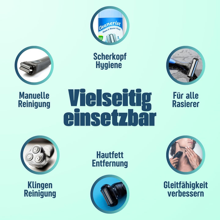 6x1 LiterCleanerist NEU !! "Mit Zitronenduft" Scherkopfreiniger zum Nachfüllen geeignet für die Rasi