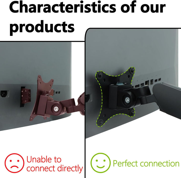 Z-Serie G3 VESA-Montageadapter Kompatibel mit HP Z-Serie und E-Serie G5 Monitoren(Passend Z24F,Z24M,