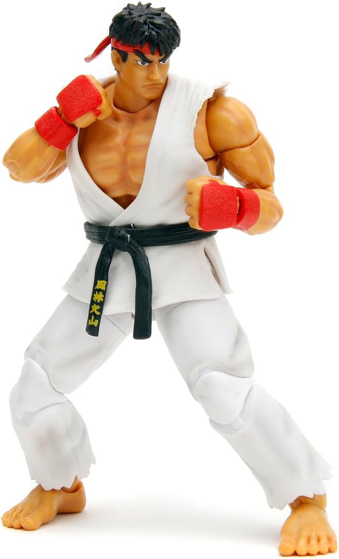 Jada Toys Street Fighter Figur RYU (15 cm) - bewegliche Sammel- und Actionfigur aus Street Fighter 2