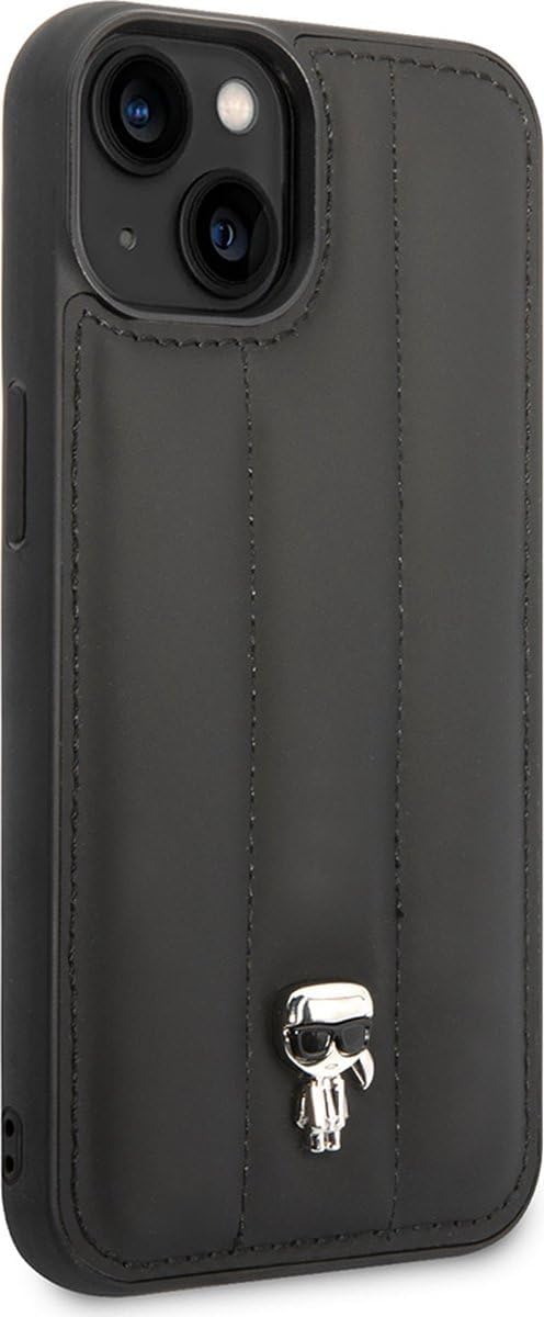 KARL LAGERFELD KLHCP14MPSQPK hülle für iPhone 14 Plus 6,7" hardcase schwarz/Black Puffy Ikonik Pin
