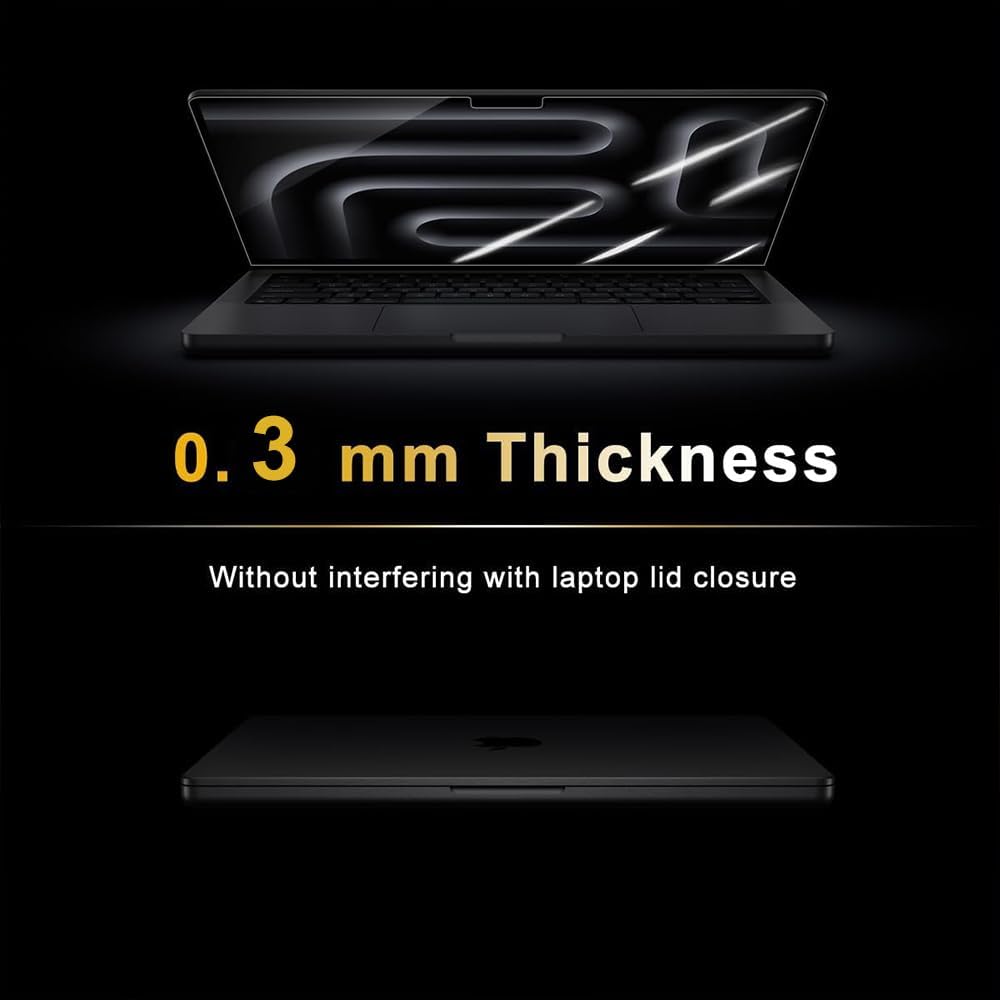 Displayschutzfolie aus gehärtetem Glas für MacBook Pro 14 Zoll M5 Chip (2025) 9H HD Anti-Öl Kratzer