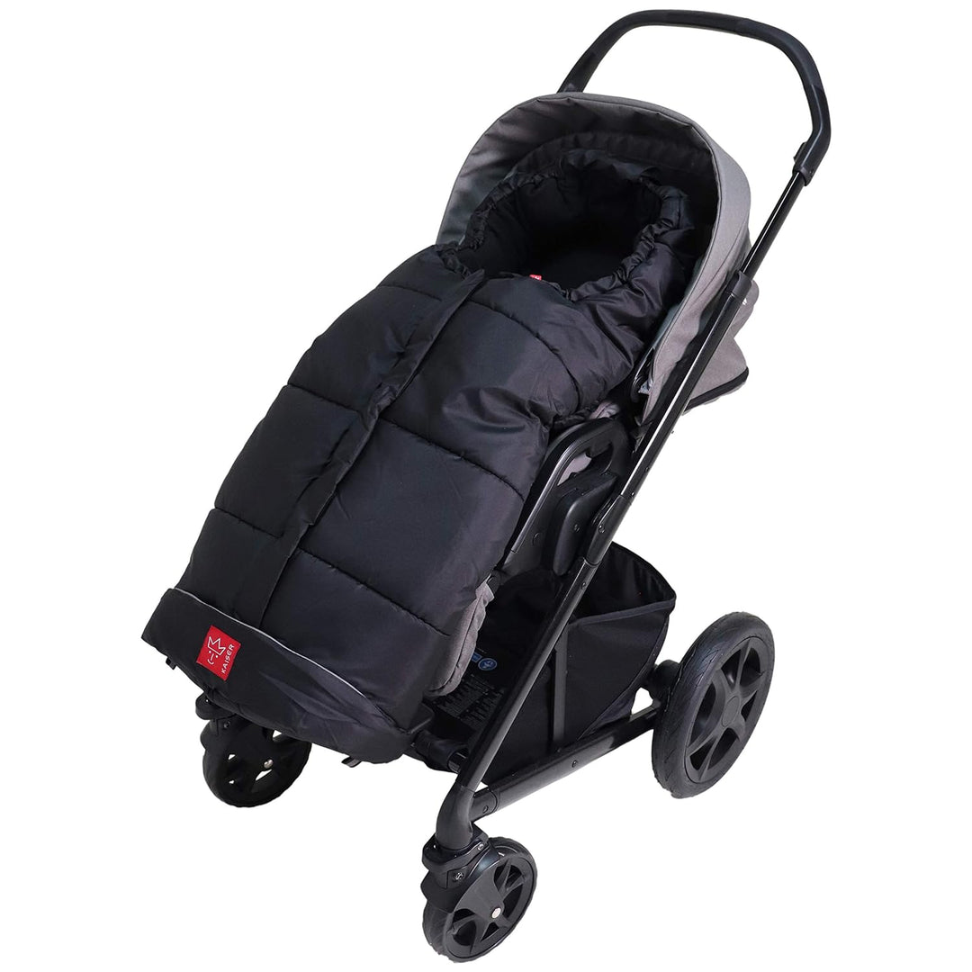 Kaiser Naturfelle 6570825 - Fusssack "Iglu Thermo Fleece", Farbe: schwarz, Schwarz