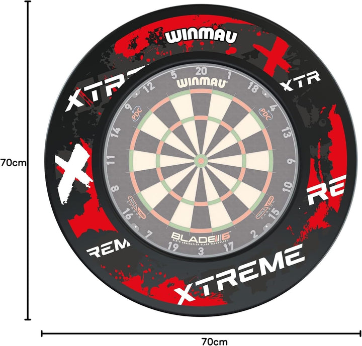 WINMAU Xtreme Design Rot Dartscheiben-Surround