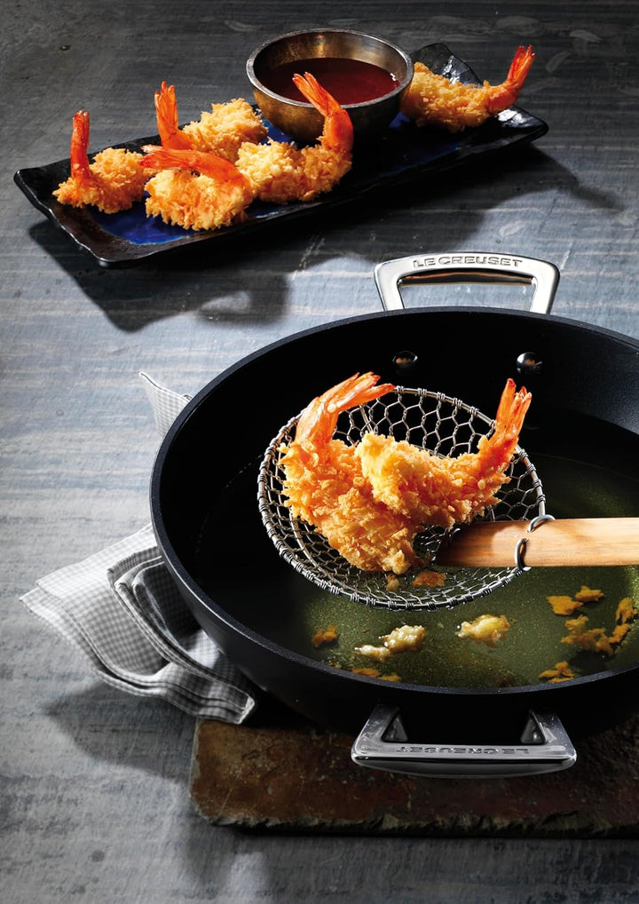 Le Creuset Aluminium-Antihaft Wok, Ø 32 cm, Aluminium-Antihaft, 51105320010502 Einzelbett, Einzelbet