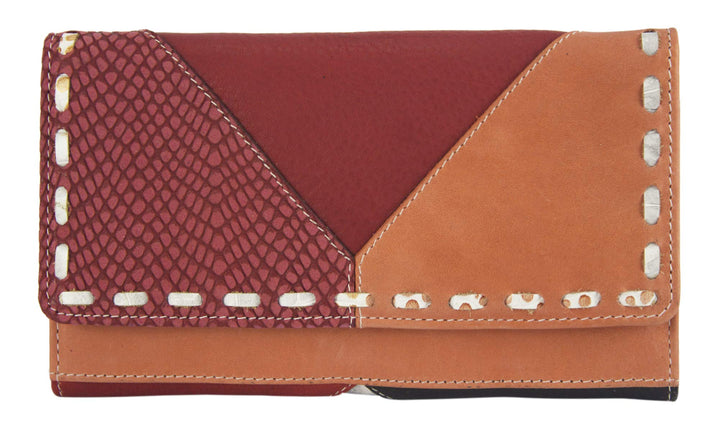 Sunsa Geldbörse. Damen Geldbeutel. Leder Portemonnaie mit RFID Schutz. Kleiner Brieftasche mit Kredi