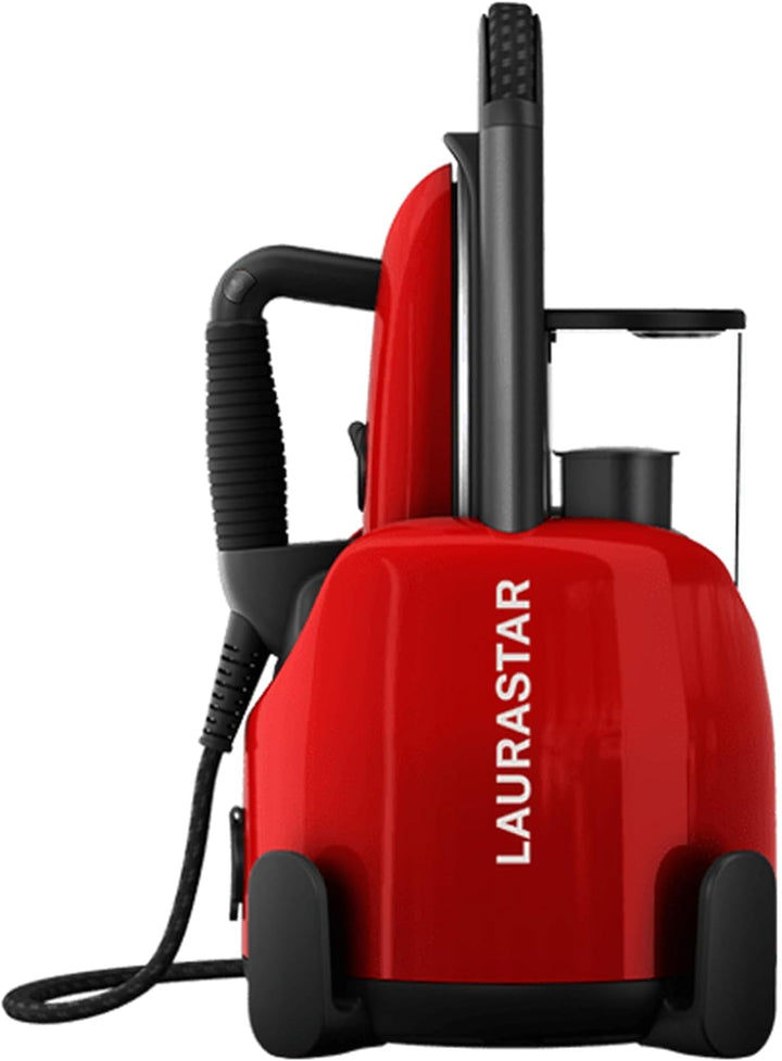 Laurastar Lift Original Red, Dampfbügelstation, 3-in-1 Bügelstation, die Ihre Kleidung entknittert,