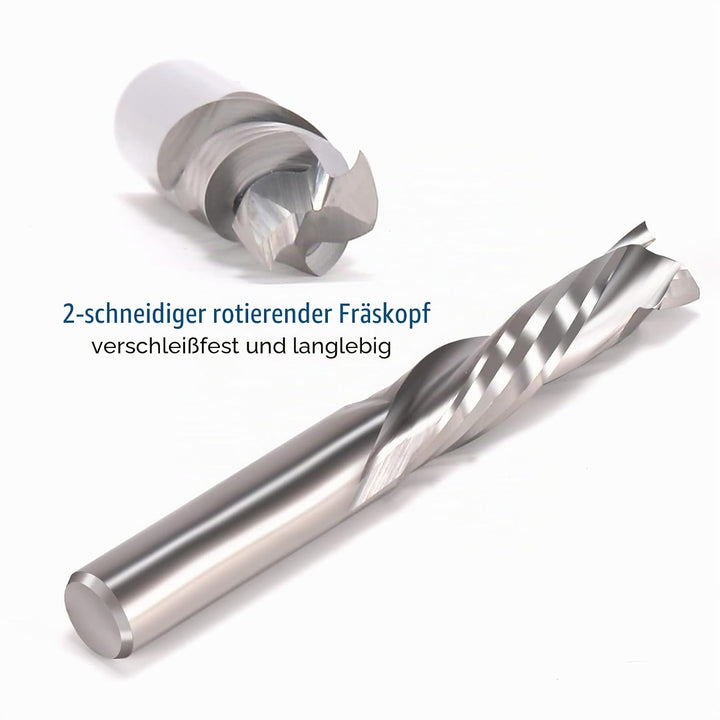 EU_HOZLY 1/8-Zoll-Schaft mit 1/8-Zoll-Schneiddurchmesser Hartmetall-Schaftfräser Up- und Down-Cut-Ko