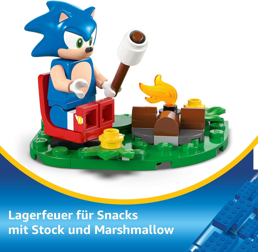 LEGO Sonic The Hedgehog Sonics Showdown am Lagerfeuer, Gaming Spielzeug für Kinder und Videospielfan
