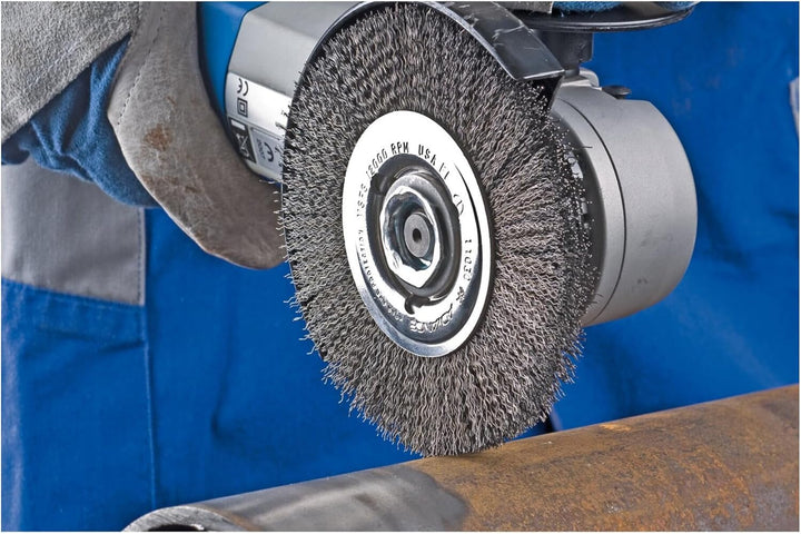 PFERD Rundbürste ungezopft RBU | Ø 125x12mm M14 Stahl-Draht-ø 0,30 | 43502301 – für Winkelschleifer