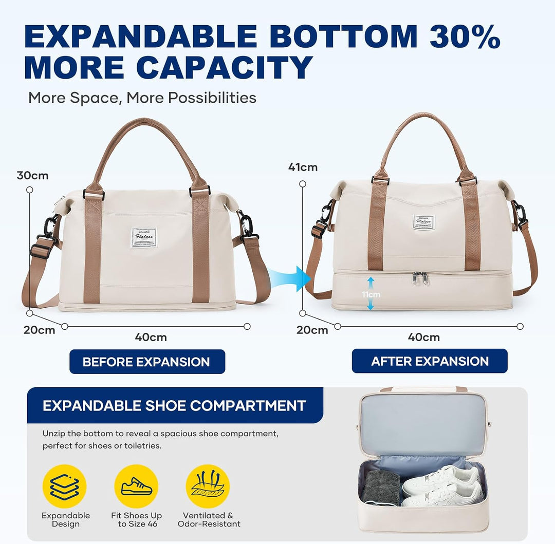 Reisetasche Damen 40x20x25 Ryanair Handgepäck Tasche Sporttasche Weekender Bag Schwimmtasche Wasserd