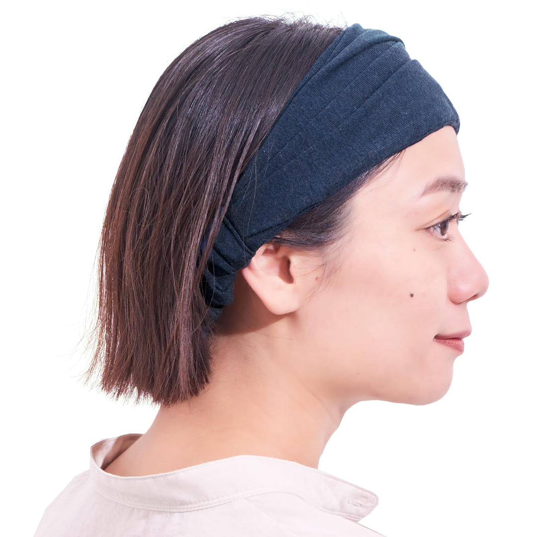 CHARM Damen Breites Haarband Bandana - Bio Baumwolle Stirnband Herren Kopftuch Sommer Hair Band Aus