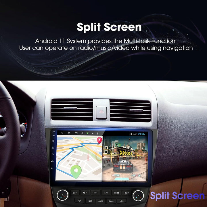 EZoneTronics 2 DIN Android 10.1 passend für Honda Accord 7. 2003-2007 Autoradio Stereo 10,1 Zoll Kap