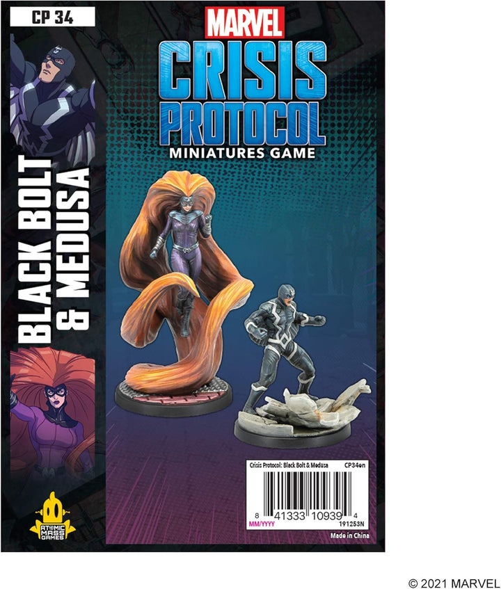 Atomic Mass Games - Marvel Crisis Protocol: Character Pack: Black Bolt and Medusa - Miniature Game 2