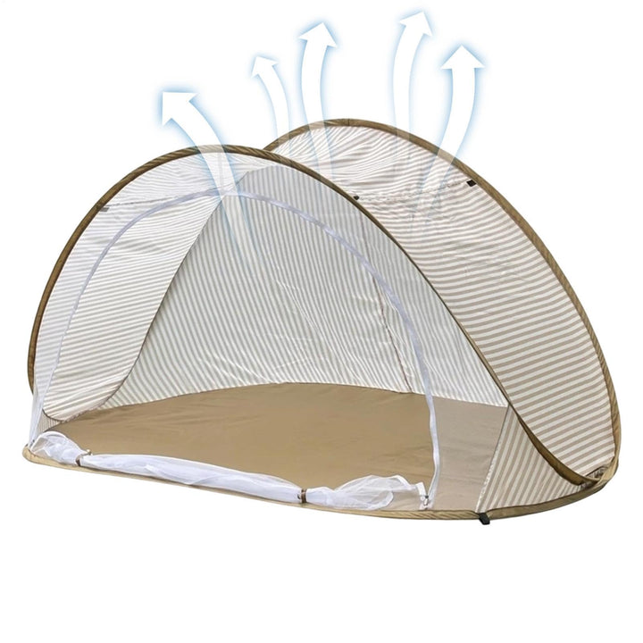 Camping Sonnenschutz, Tragbarer Automatisches Windschutz Wurfzelt, Mit Moskitonetzs, Für Families Fr