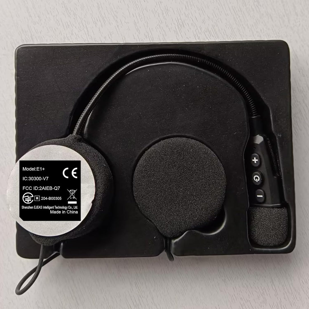 EJEAS E1+ Motorradhelm Bluetooth 5.1 Headset, mit CVC-Geräuschunterdrückung Funktion und 3D-Soundeff