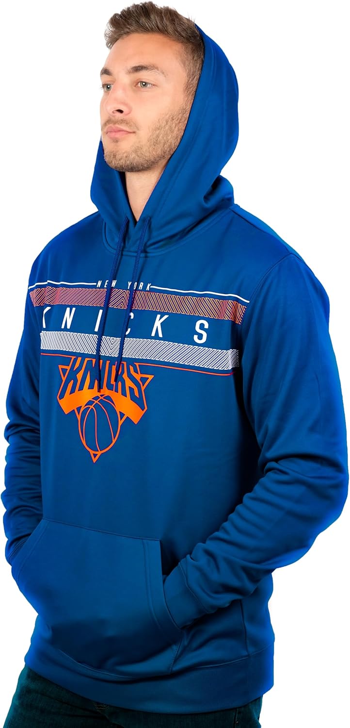 NBA Herren Fleece Hoodie Pullover Sweatshirt Poly Midtown, Herren, Midtown Hoodie M Königsblau, M Kö