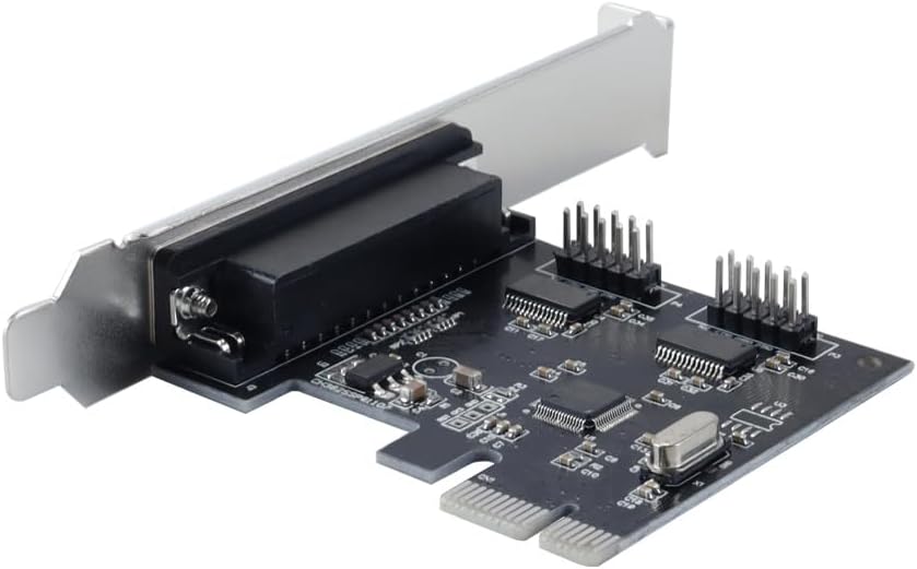 Serielle RS232-PCI-Express-Schnittstellenkarte, PCI-E auf dualen seriellen RS-232-Anschluss + 1 DB25