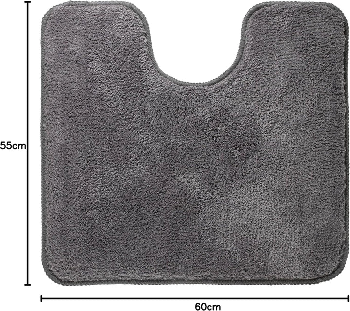Sealskin Badteppich Angora, grau, 55 x 60 cm 55x60 cm Grau, 55x60 cm Grau