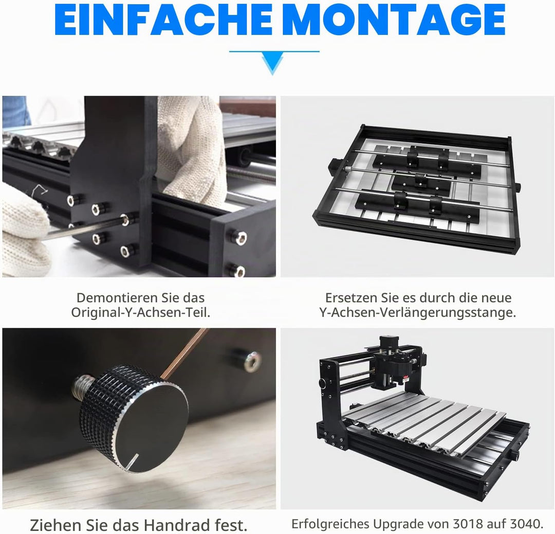 Daedalus 3018 CNC Upgrade Kit, für X-Achsen Upgrade & Y-Achsen-Verlängerungs 3018 Erweitertes