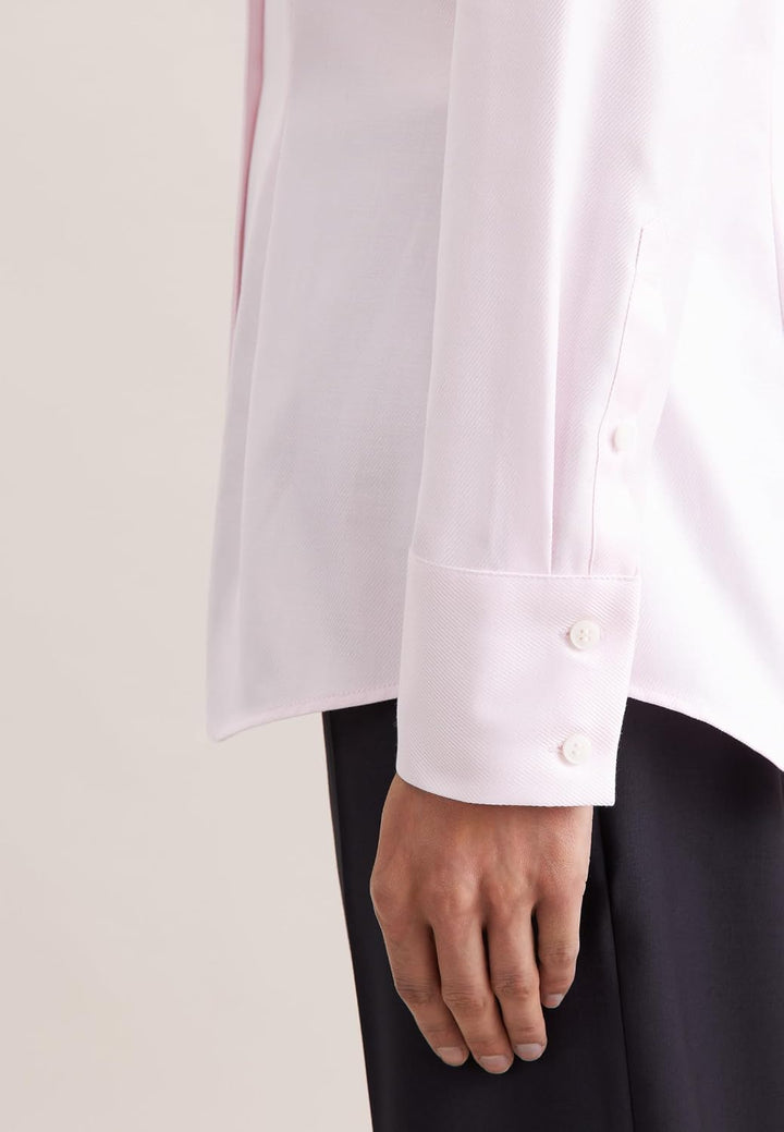 Seidensticker Damen Bluse - City Bluse - Bügelleicht - Kelchkragenbluse - Slim Fit - Langarm - 100%