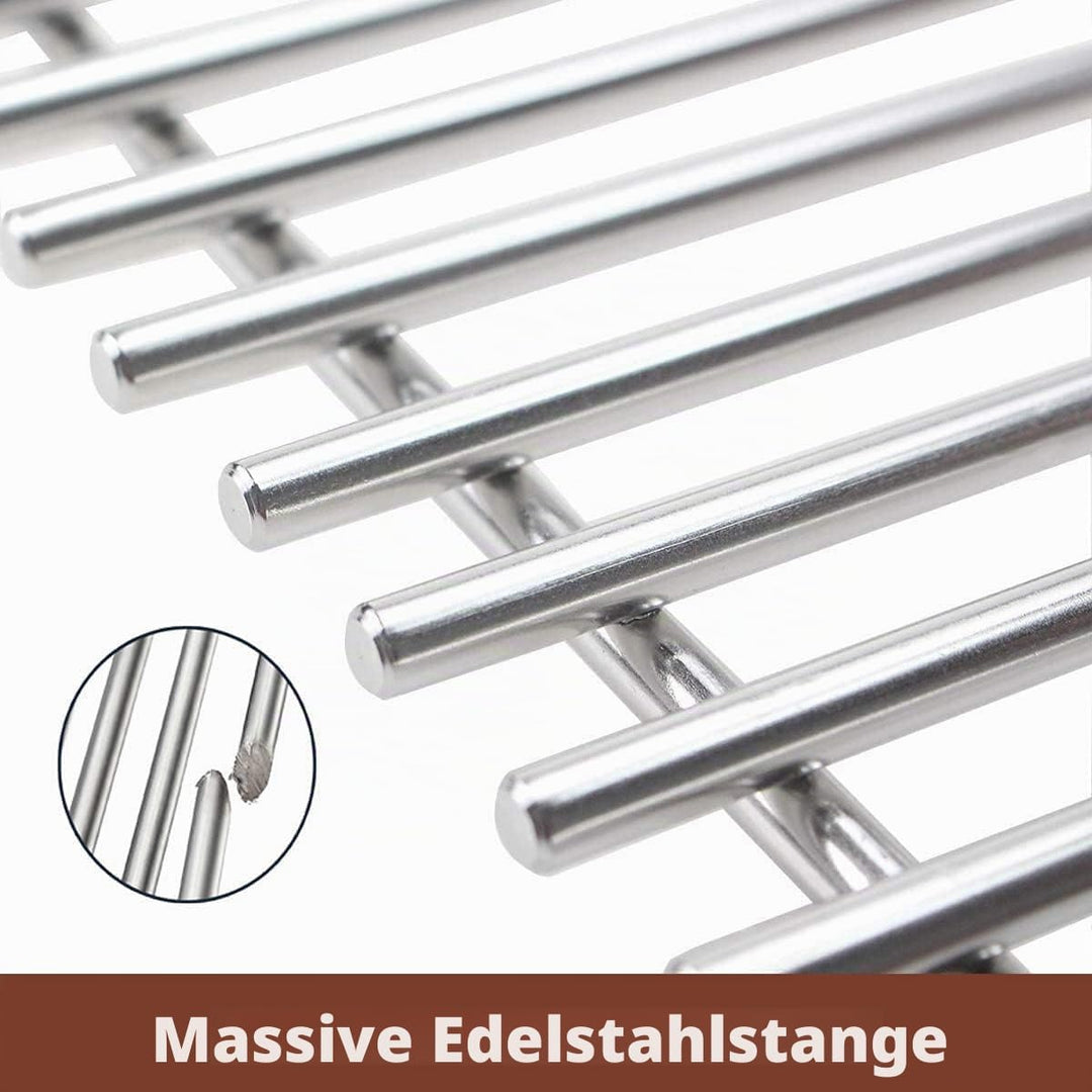 GFTIME 49,5 x 33cm 7528 Grillrost Edelstahl für Weber Genesis E-310/320/330, S-310/320/330 (2007-201