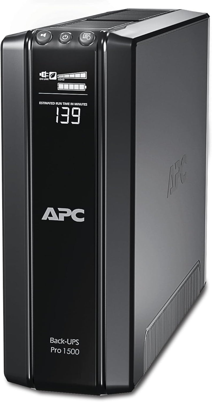 APC Back UPS PRO - BR1500GI - USV 1500VA Leistung (Stromparfunktion, IEC - Kaltgeräte Ausgänge, Mult
