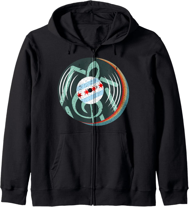 Retro Chicago House Musik Vintage DJ Kapuzenjacke