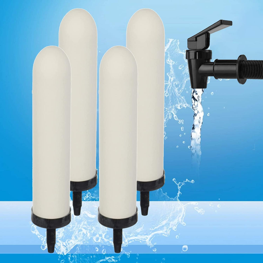 HUINING Kerze aus Keramik mit Aktivkohle für Arbeitsplatte, Schwerkraft-Wasserfiltersystem, Haushalt